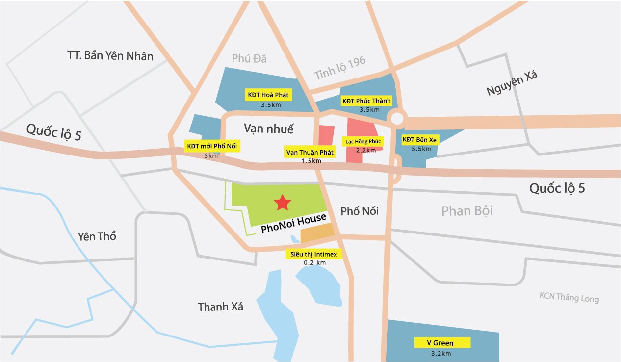 Dự án khu đô thị Phố Nối House Hưng Yên - Thông tin dự án BĐS